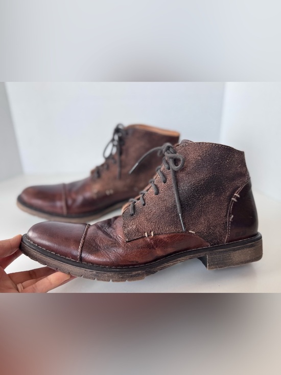 Bed Stu Dreck Brown Leather Lace Up Casual Dress Boot Shoes Men\'s Size 9 main image 9